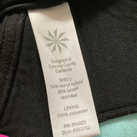 Athleta Aztec Print Cinch-Side Tankini Swim Top - Picture 9 of 9